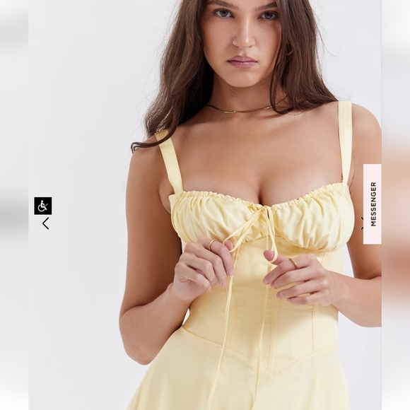 House of CB Carmen Buttercup Bustier Sundress - Picture 9 of 16